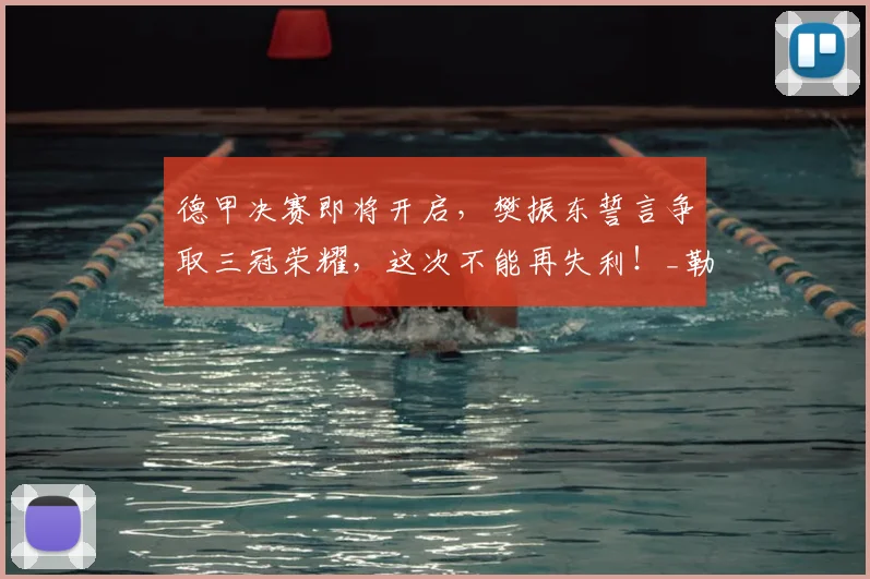 德甲决赛即将开启,樊振东誓言争取三冠荣耀,这次不能再失利!_勒布伦_邱党_卡尔伯格